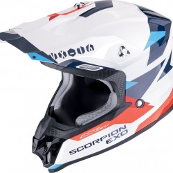Мотокрос каска Scorpion - Exo VX-16 Evo Air Rod White/Red/Blue