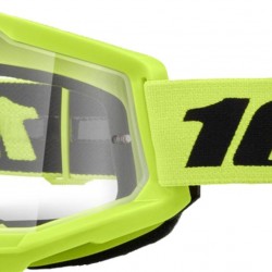 Мотокрос очила 100% Strata 2 Neon Yellow Clear - Прозрачна леща